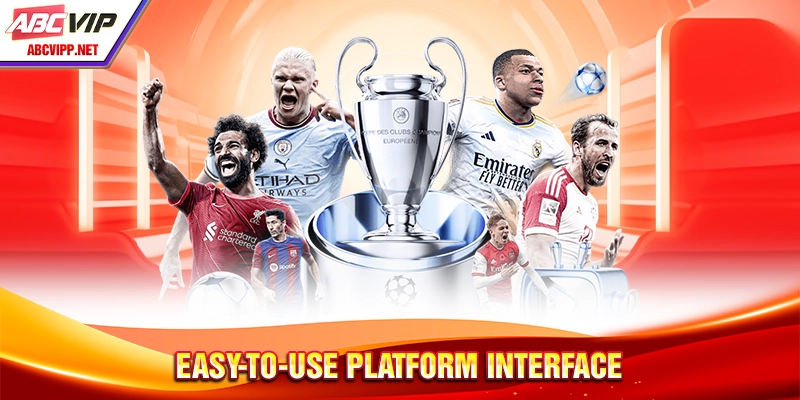 Easy-to-use platform interface